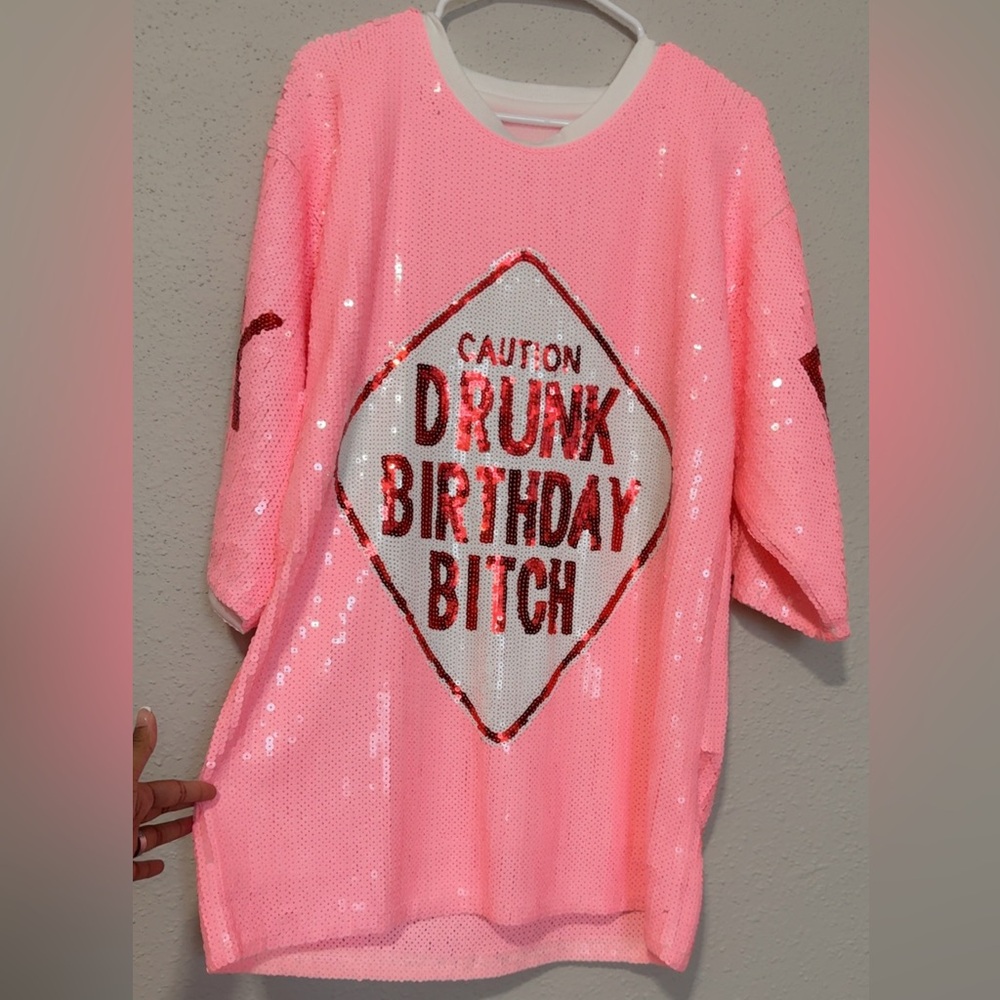 Pink Sequin Birthday Party dress